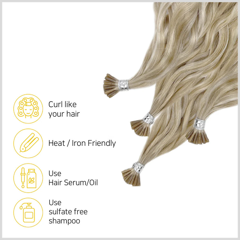 Hair Couture Neophilia 100% Remy Human Hair 50pcs I-Tip - Ocean Wave
