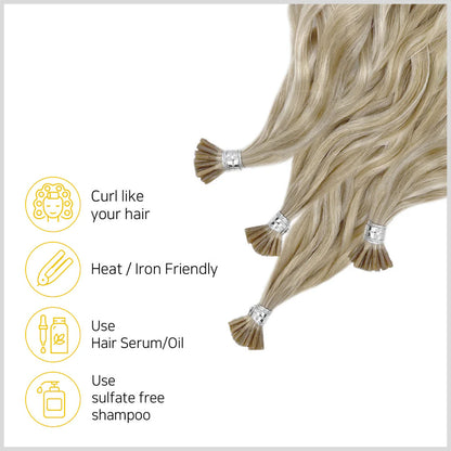Hair Couture Neophilia 100% Remy Human Hair 50pcs I-Tip - Ocean Wave