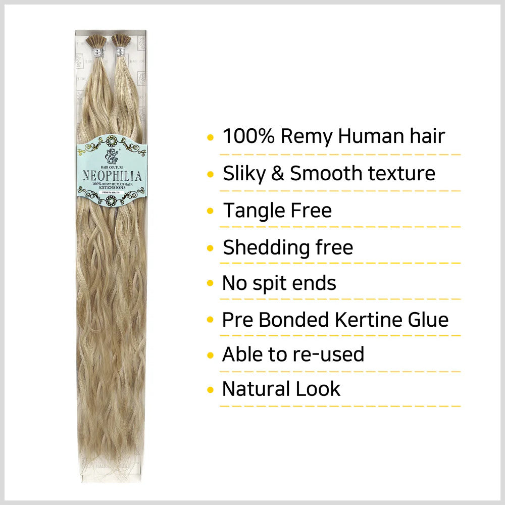 Hair Couture Neophilia 100% Remy Human Hair 50pcs I-Tip - Ocean Wave