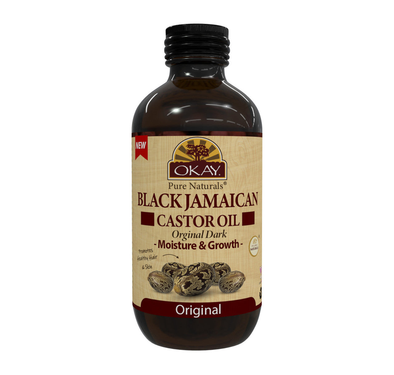 OKAY Extra Dark 100% Natural Black Jamaican Castor Oil