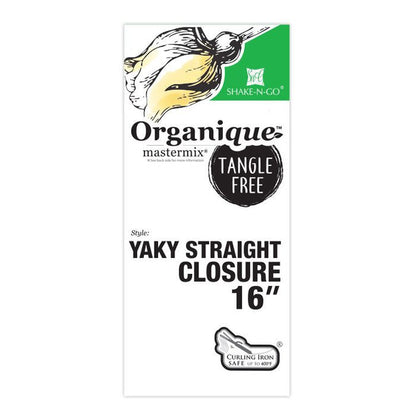 SHAKE N GO Organique HD Lace Closure - Yaki Straight 16"