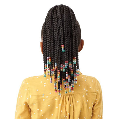 OUTRE Lil Looks Drawstring Ponytail - BEADED BOX BRAIDS 12"