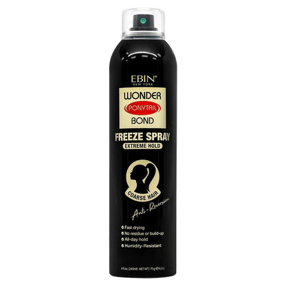 Ebin New York Wonder Ponytail Bond Freeze Spray (8 oz)