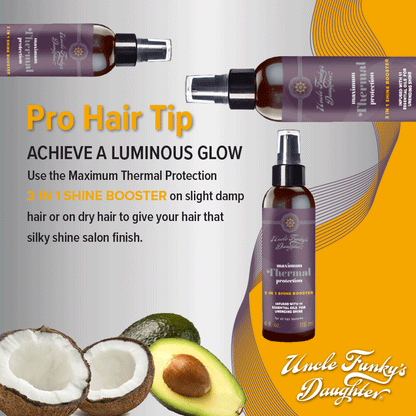Uncle Funky's Daughter Maximum Thermal Protection 3 in 1 Shine Booster (4oz)