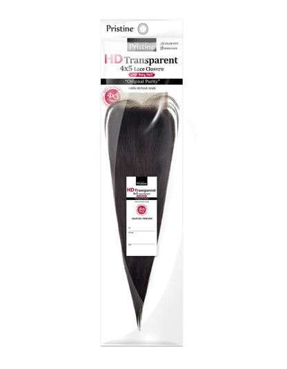 MANE CONCEPT Pristine 4x5 HD Transparent Lace Closure - Straight