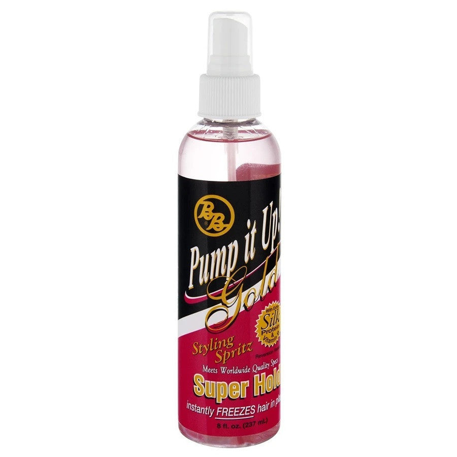 [WHOLESALE] BRONNER BROS Pump It Up Spritz Gold Super Hold ( x 12 )