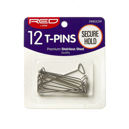RED T-Pins Silver Metal (12CT)