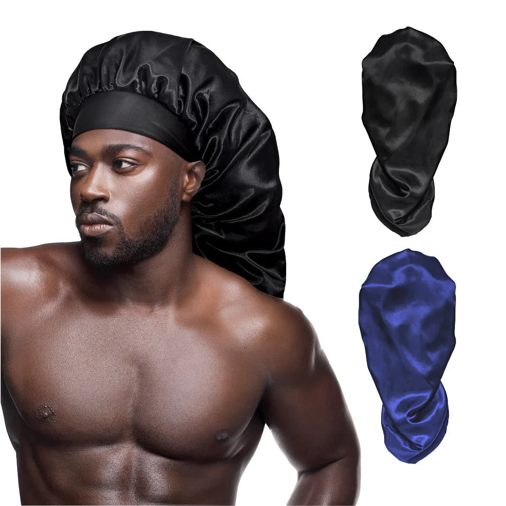 RED Men's Silky Satin Bonnet