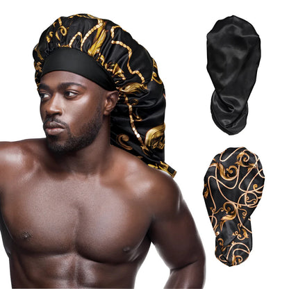 RED Men's Silky Satin Bonnet
