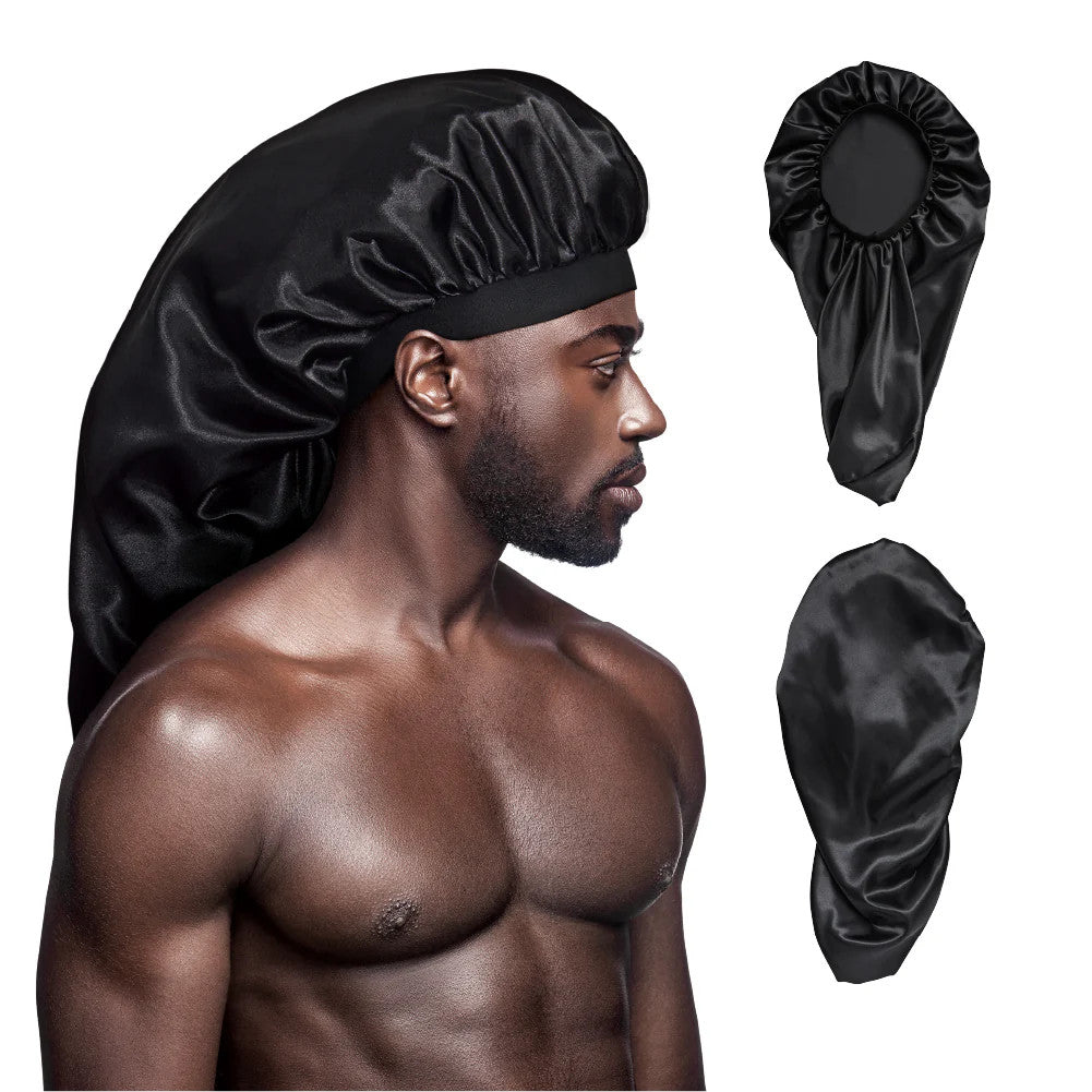 RED Men's Silky Satin Bonnet