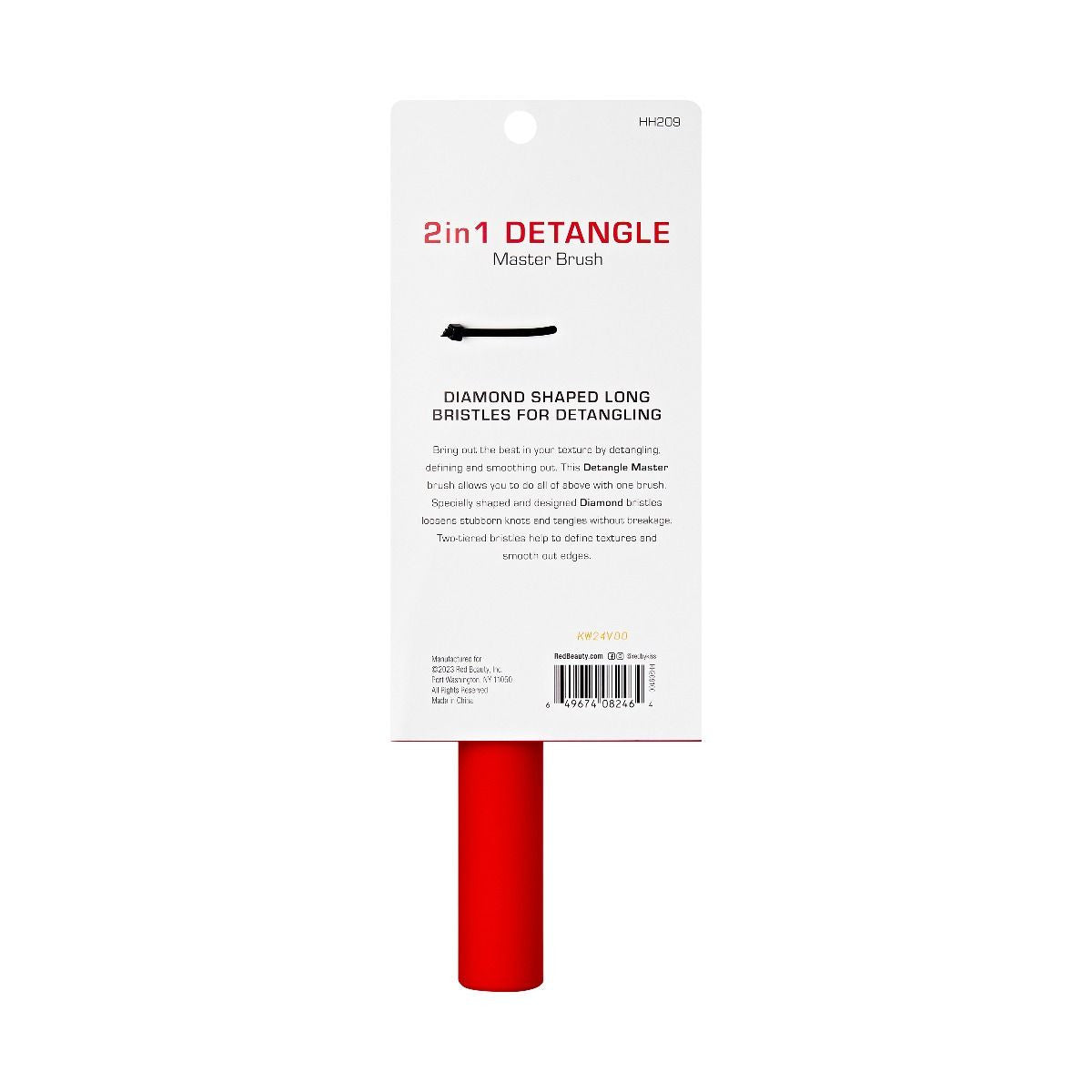 RED 2 IN 1 Detangle Brush