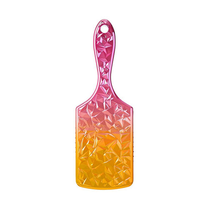 RED Crystal Charcoal Square Paddle Brush