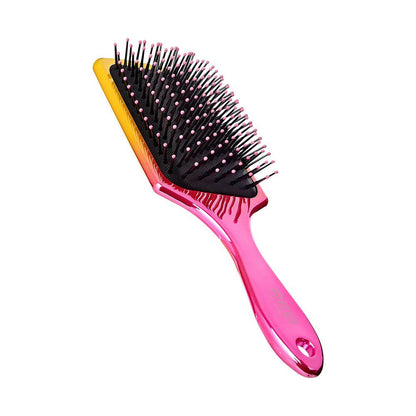 RED Crystal Charcoal Square Paddle Brush