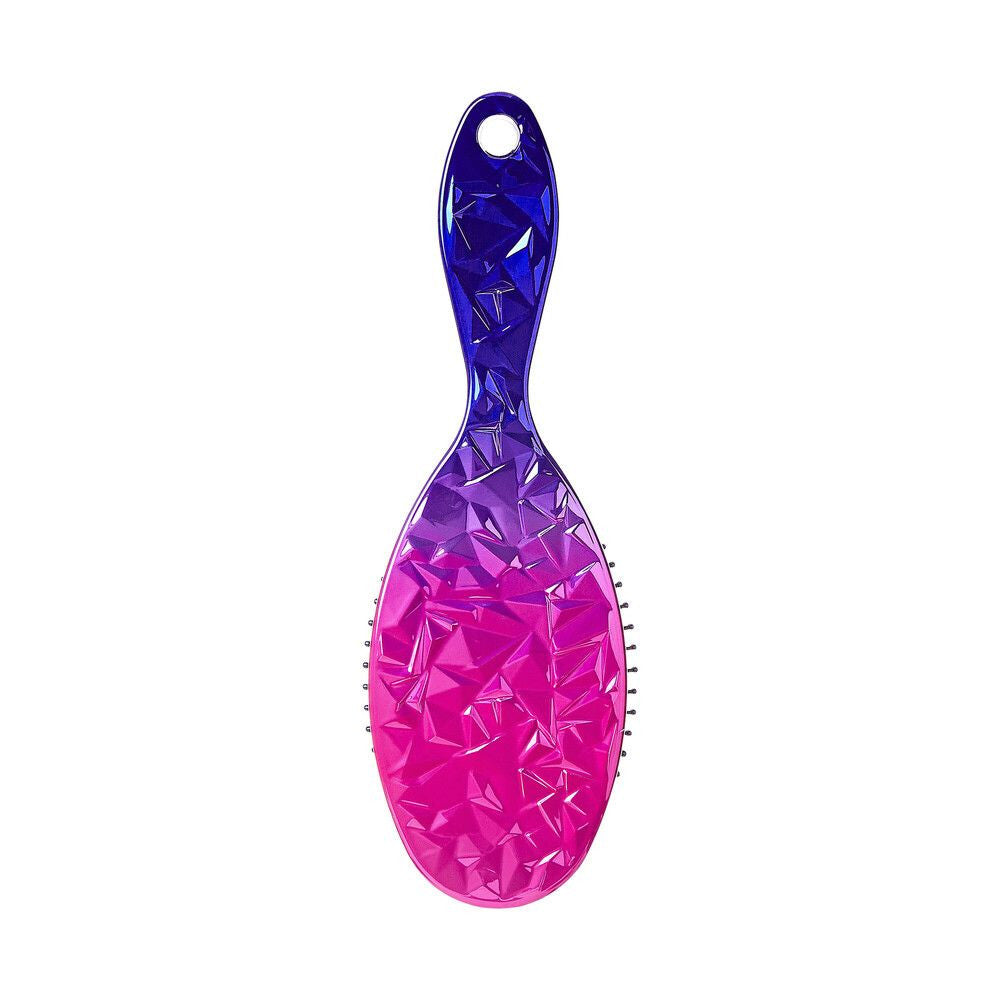 RED Crystal Charcoal Oval Paddle Brush