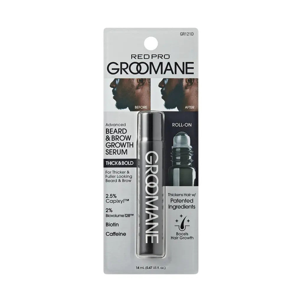 RED Groomane Roll-On Beard Growth Serum