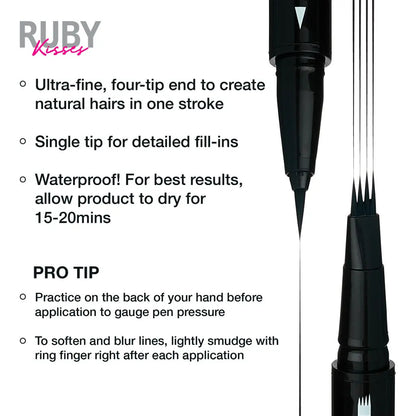 KISS Duo Microblading Tattoo Waterproof Eyebrow Pencil