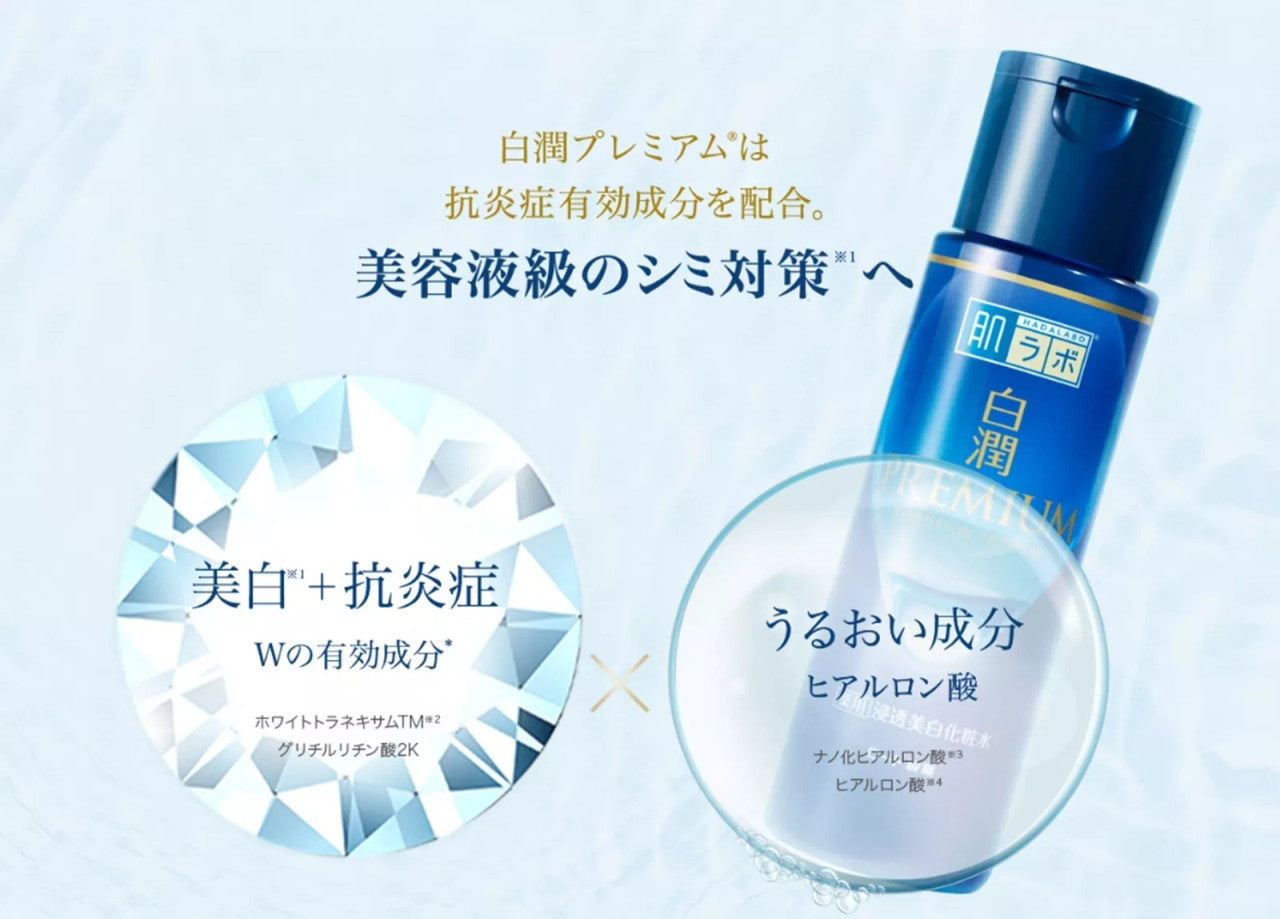 ROHTO Hada Labo PREMIUM ShiroJyun Medicated Whitening Lotion (4.73 oz)