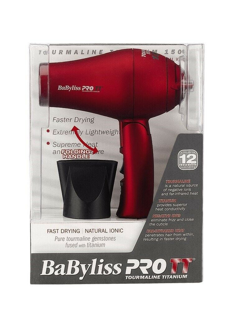 BaBylissPRO TT Tourmaline Titanium Travel Hair Dryer