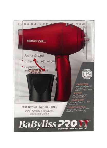 BaBylissPRO TT Tourmaline Titanium Travel Hair Dryer