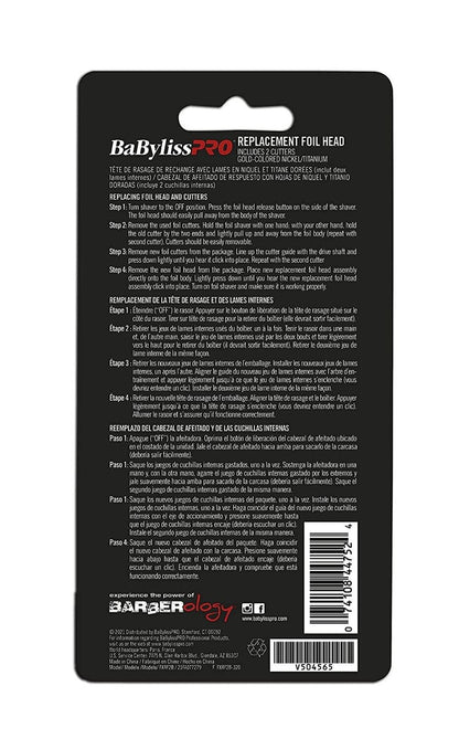 BABYLISS PRO Replacement Foil & Cutter FXFS2B (Black)