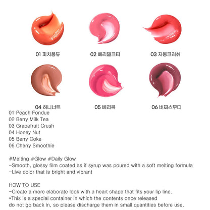 [PERIPERA] Heart Jam Glow Lip