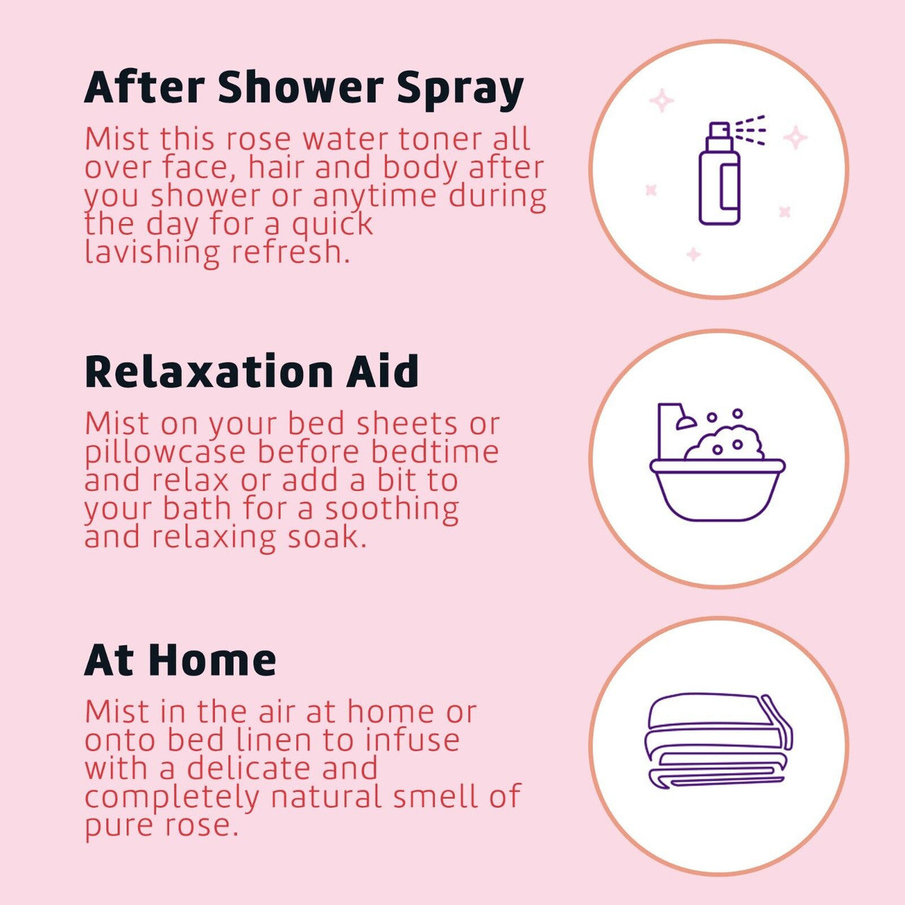 De La Cruz Rose Water Spray (8 oz)