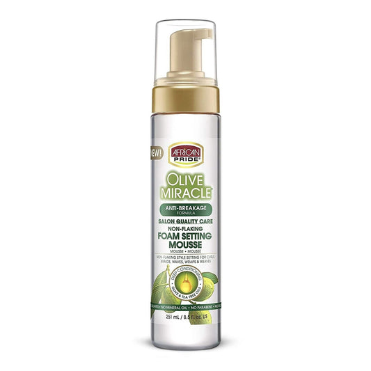 African Pride Olive Miracle Foam Setting Mousse