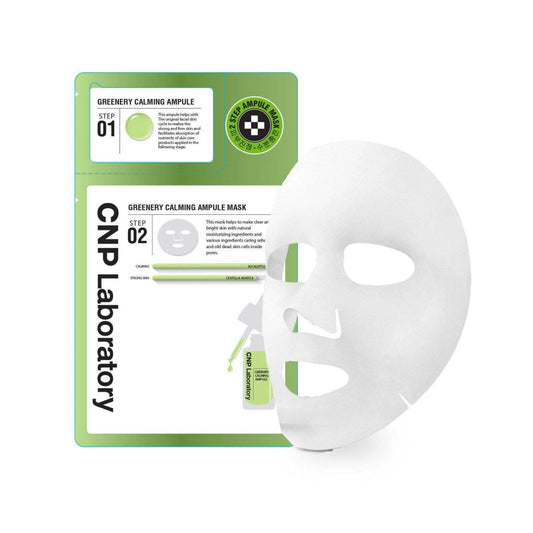 CNP COSMETICS 2- Step Greenery Calming Ampule Mask (1 sheet)