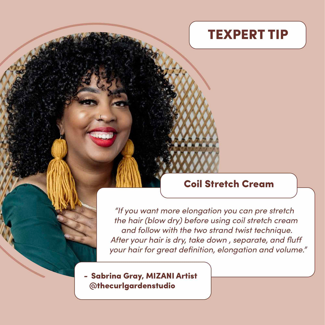 MIZANI True Textures Coil Stretching & Styling Curl Cream