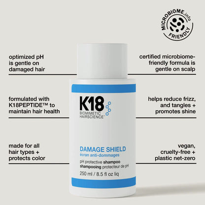 K18 DAMAGE SHIELD pH Protective Shampoo (8.5oz)
