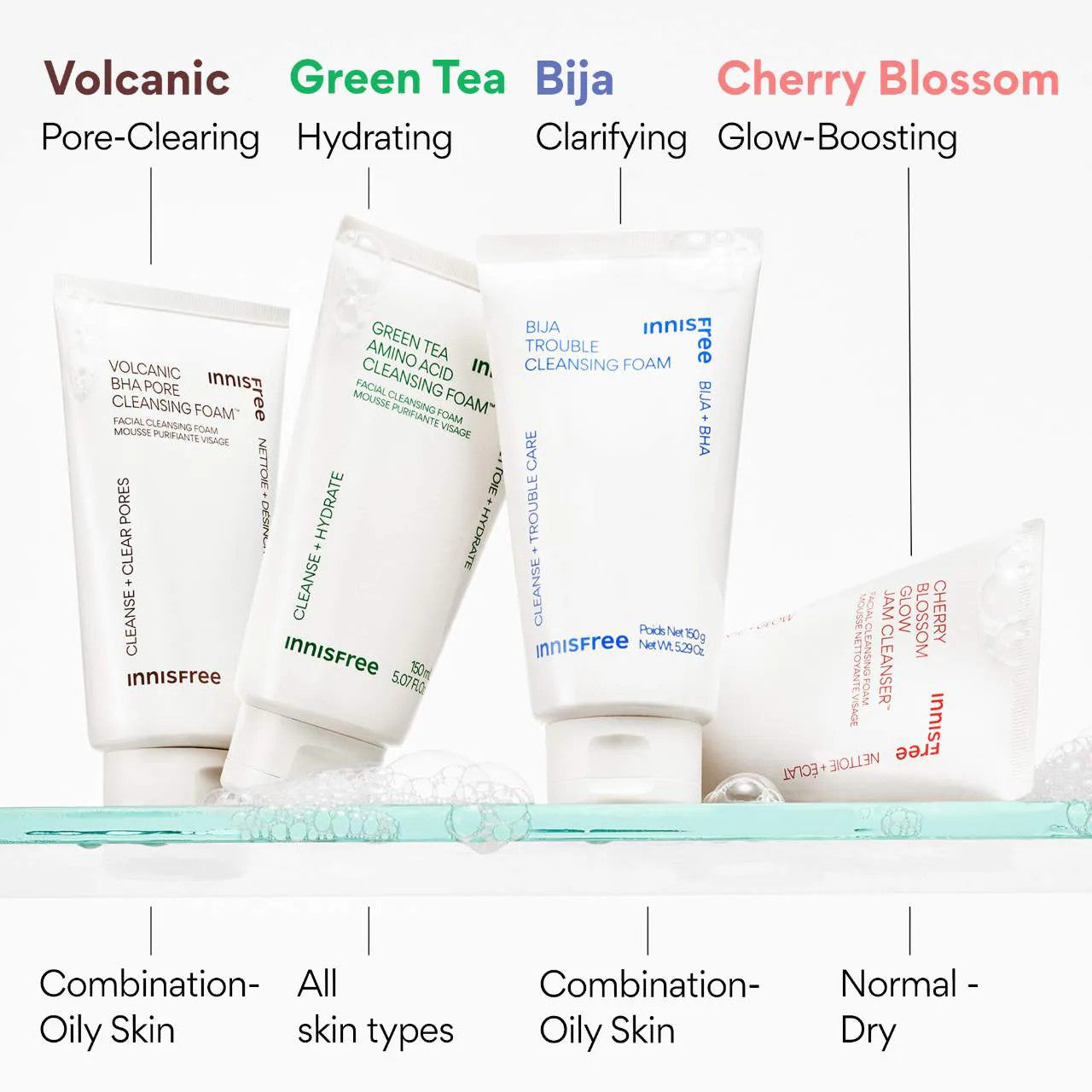 INNISFREE Green Tea Amino Hydrating Cleansing Foam (5.29 oz)
