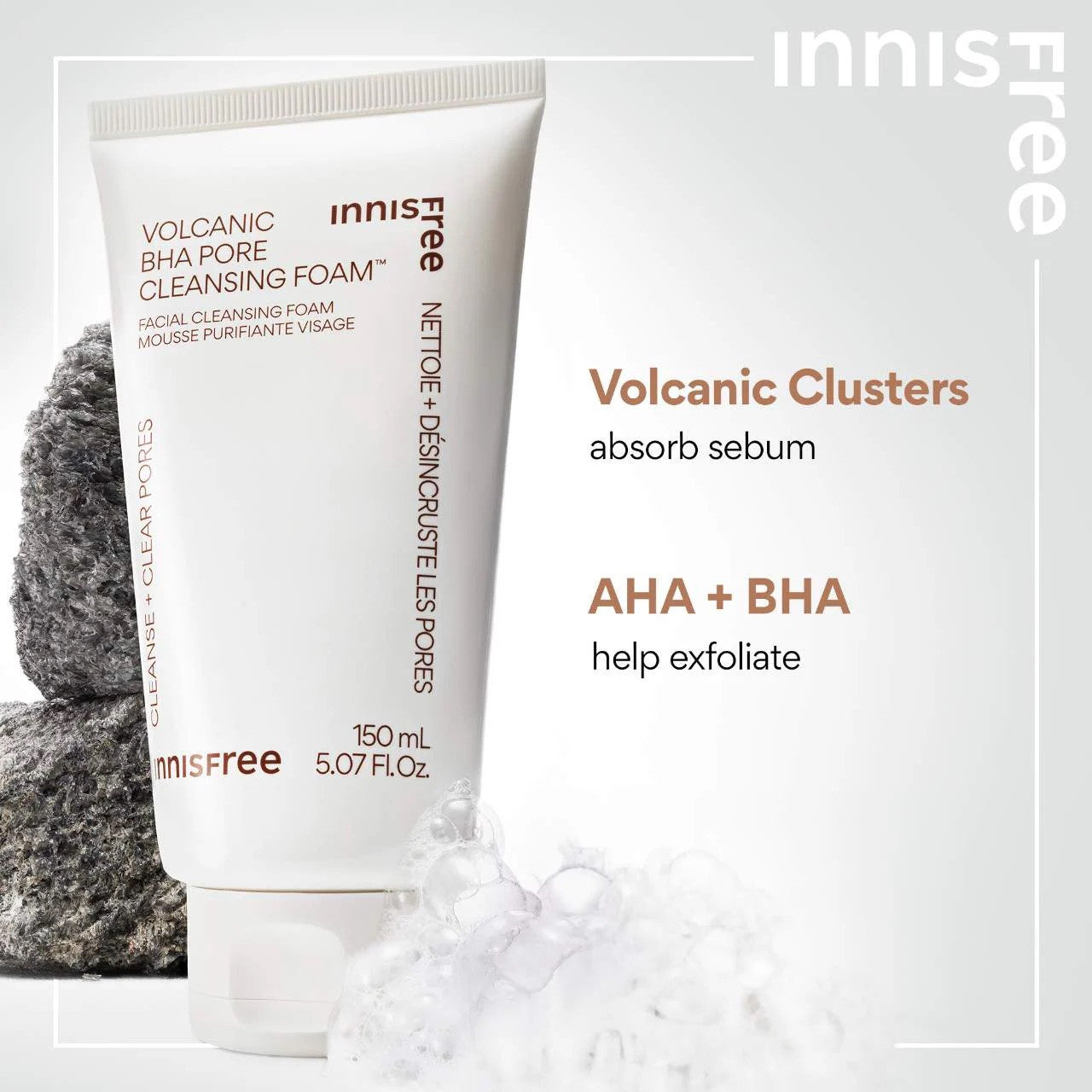 INNISFREE Volcanic BHA Pore Cleansing Foam (5.07 oz)