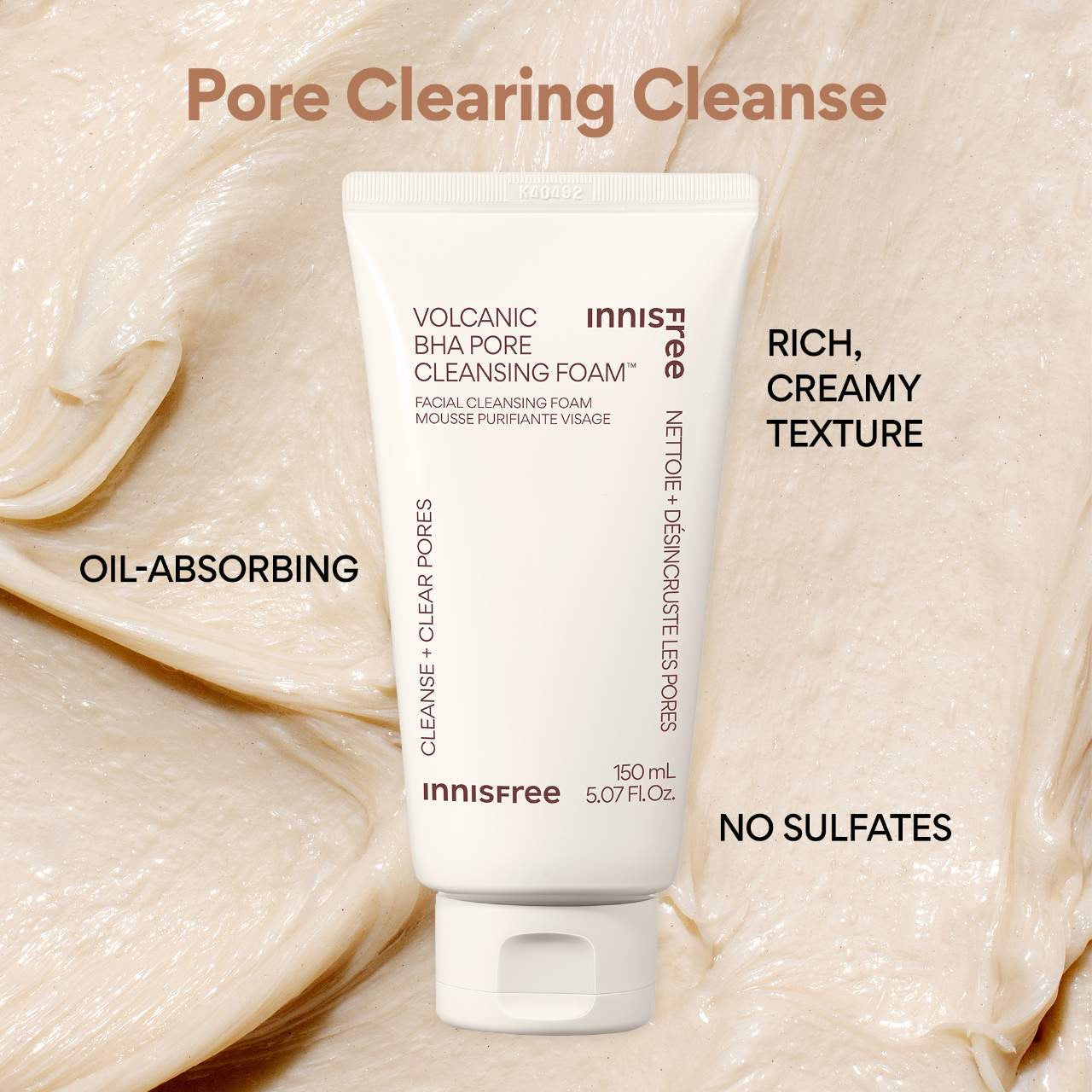 INNISFREE Volcanic BHA Pore Cleansing Foam (5.07 oz)
