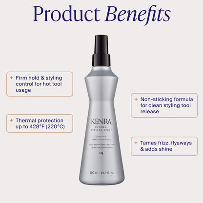 KENRA Thermal Styling Spray 19 with Heat Protectant (10oz)