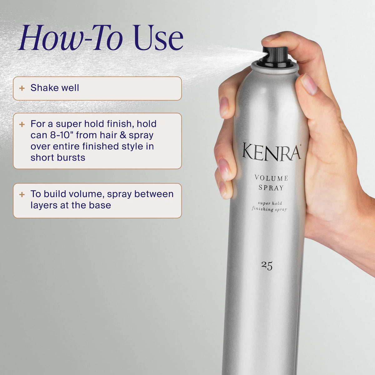 KENRA Professional Volume Spray 25 Super Hold Finishing Hairspray (10oz)