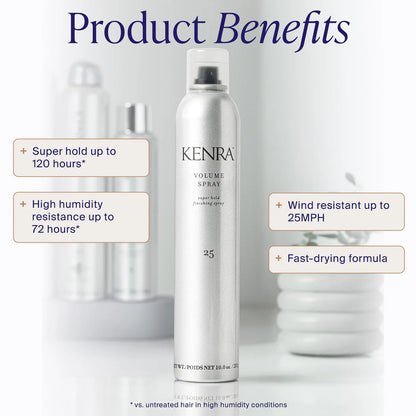 KENRA Professional Volume Spray 25 Super Hold Finishing Hairspray (10oz)