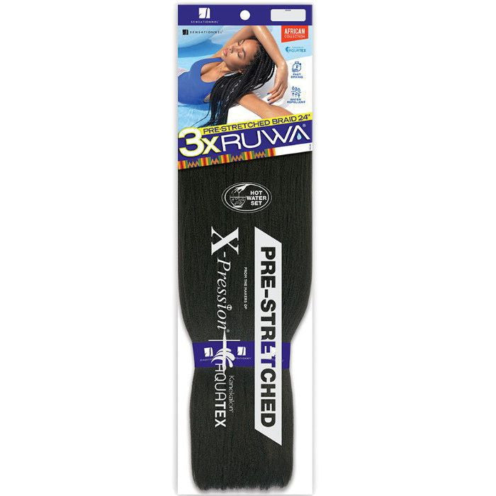 [BOX DEAL] Sensationnel Synthetic 3X X-Pression Ruwa Pre-Stretched Braid 24" (70 packs/box)