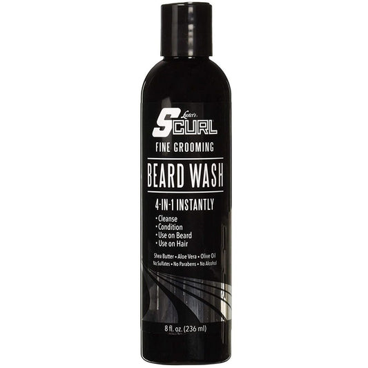 Luster's SCurl Fine Grooming 4-IN-1 Beard Wash (8 oz)