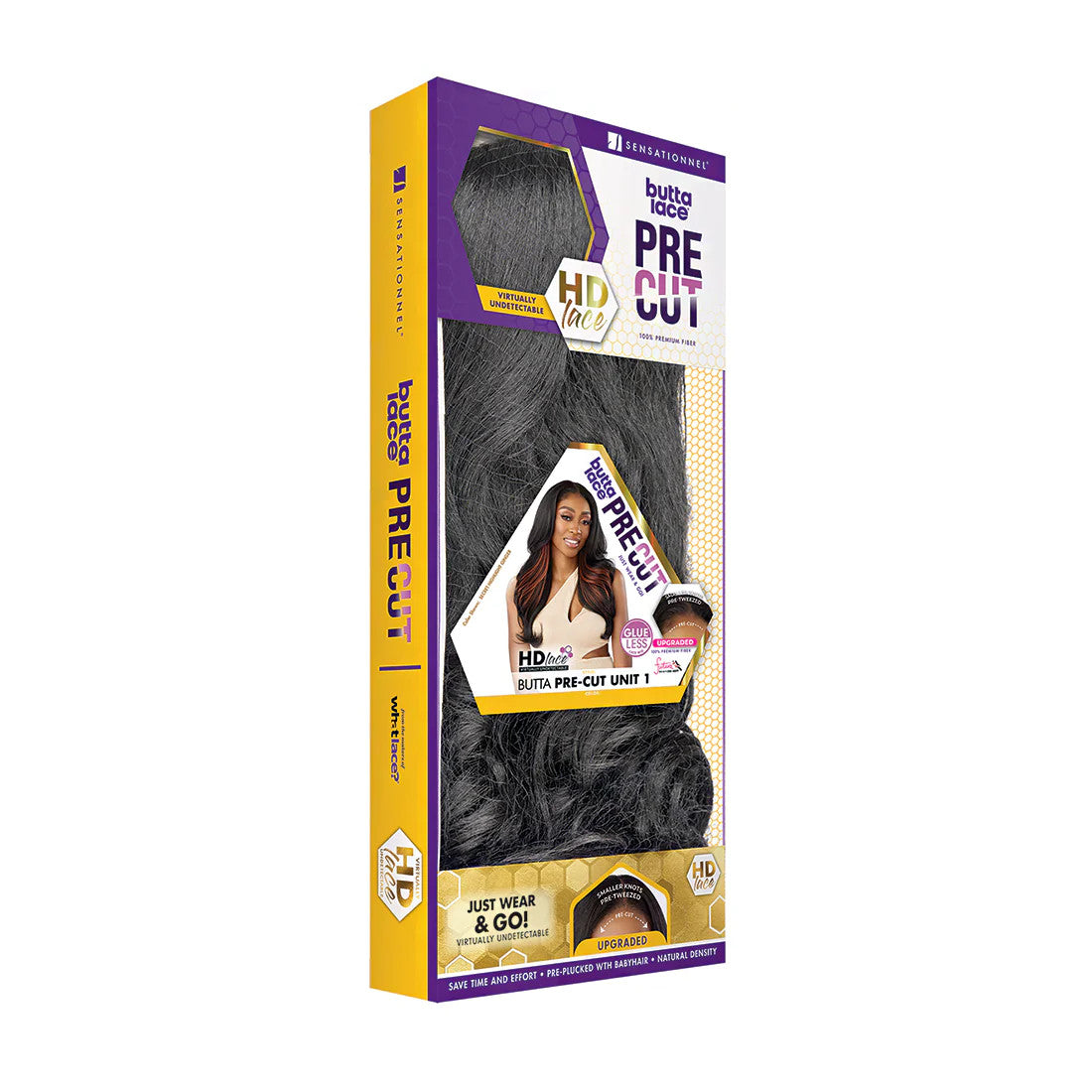 SENSATIONNEL Butta Pre-Cut Synthetic HD Glueless Lace Wig - BUTTA PRE CUT UNIT 1