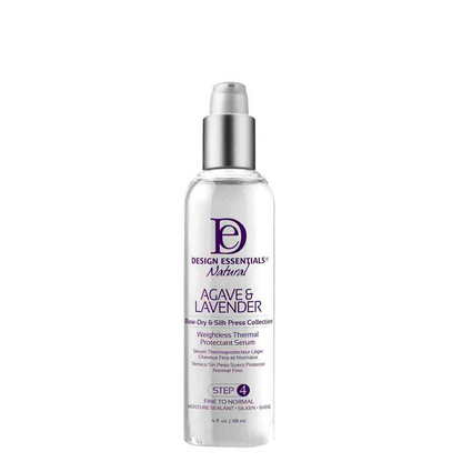 Design Essentials Agave & Lavender Weightless Thermal Protectant Serum (Step 4)