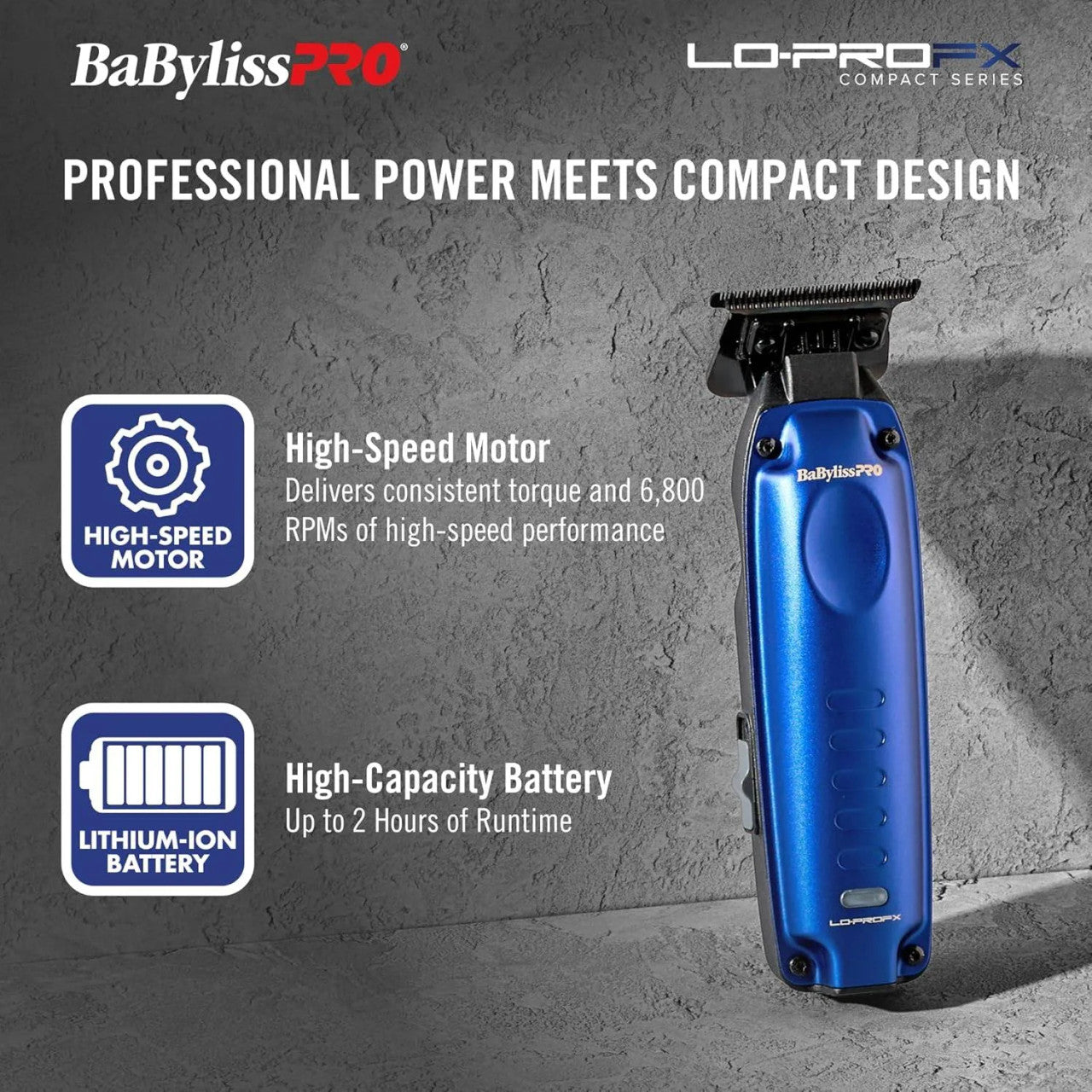 BaBylissPRO Compact LO-PRO Trimmer (FX72)