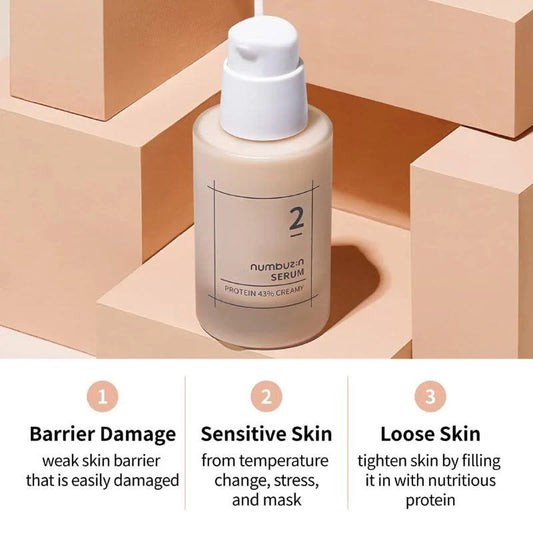 NUMBUZIN No.2 Protein 43% Creamy Serum (1.69 oz)