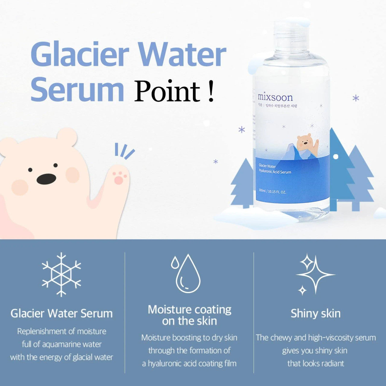 [MIXSOON] Glacier Water Hyaluronic Acid Serum (10.15 oz)