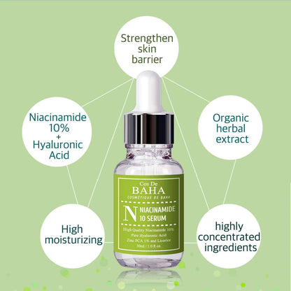 Cos De BAHA Niacinamide 10 Serum (1oz)