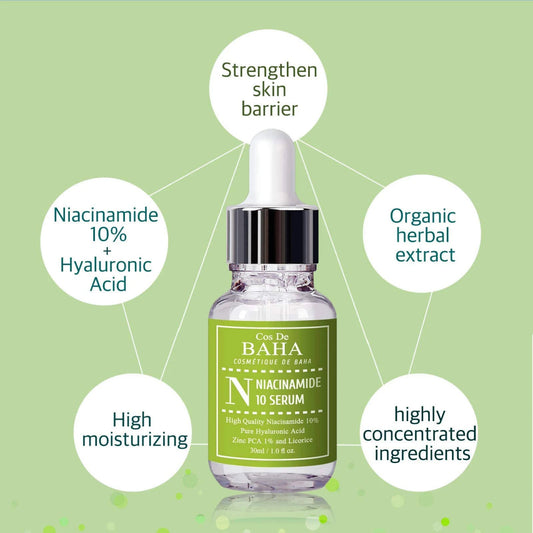 Cos De BAHA Niacinamide 10 Serum (1oz)