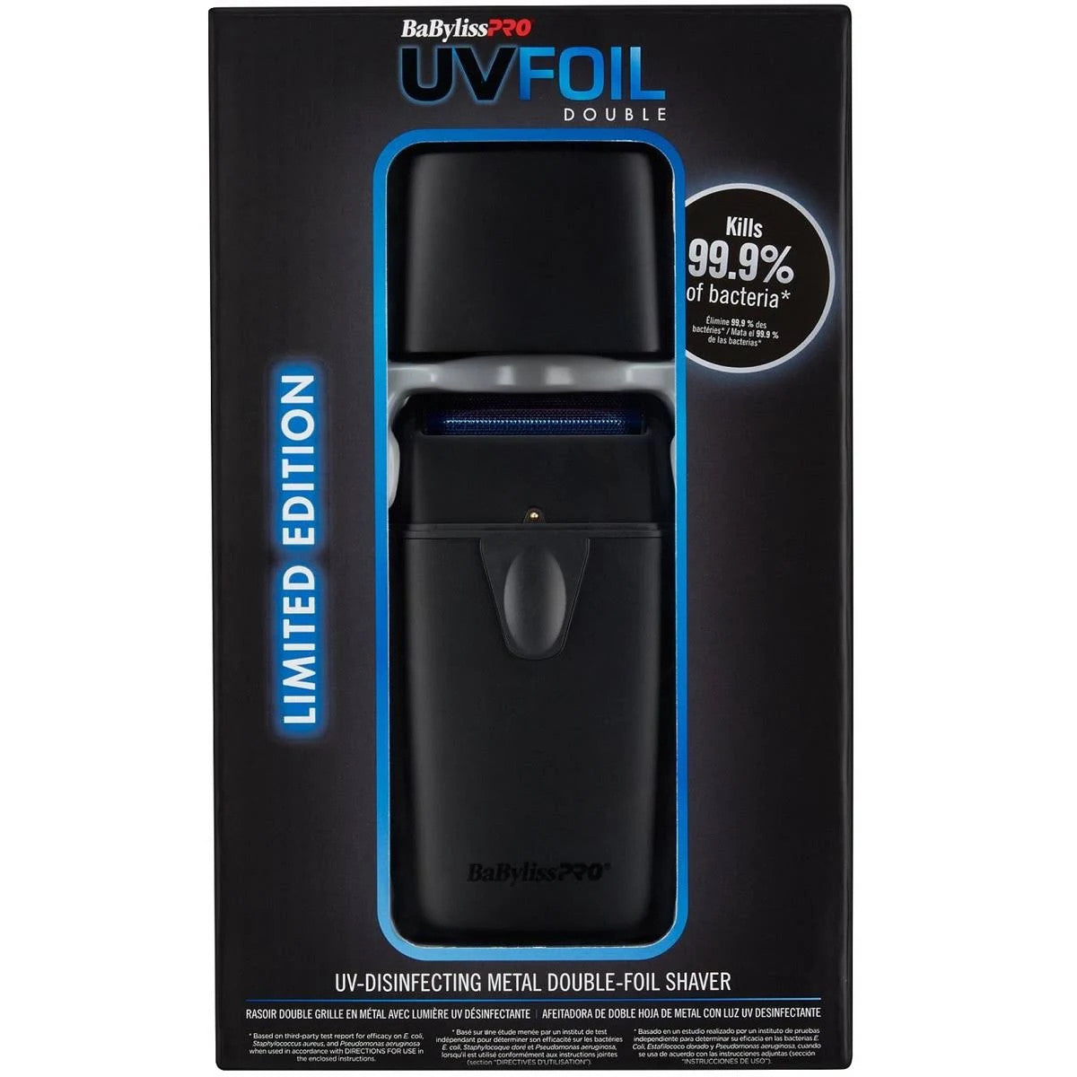 BaBylissPRO UVFOIL Matte Black UV Double-Foil Shaver