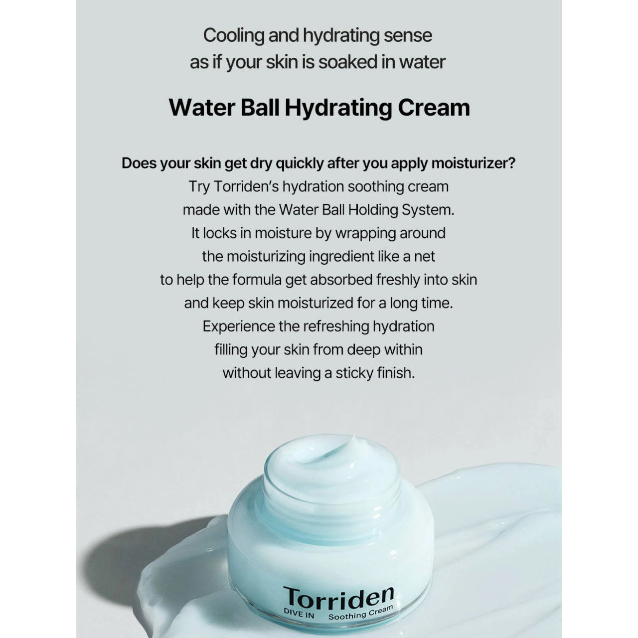 TORRIDEN DIVE-IN Hyaluronic Acid Soothing Cream (3.38 oz)