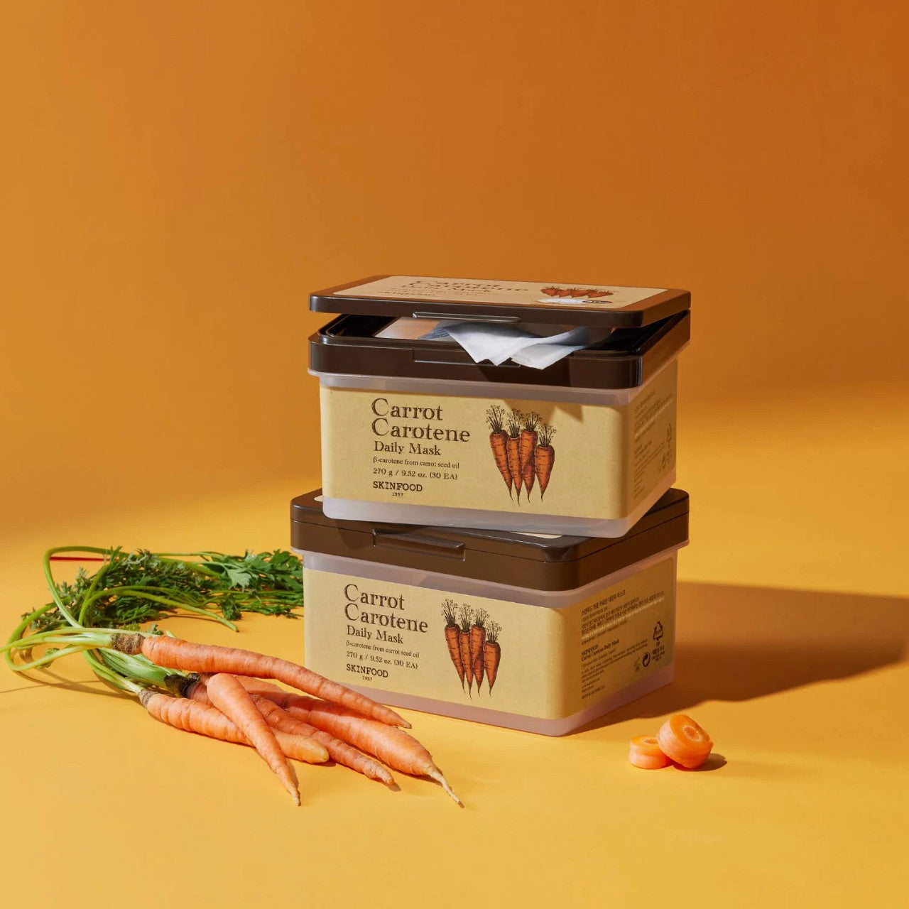 [SKINFOOD] Carrot Carotene Daily Mask Sheet (30pc)