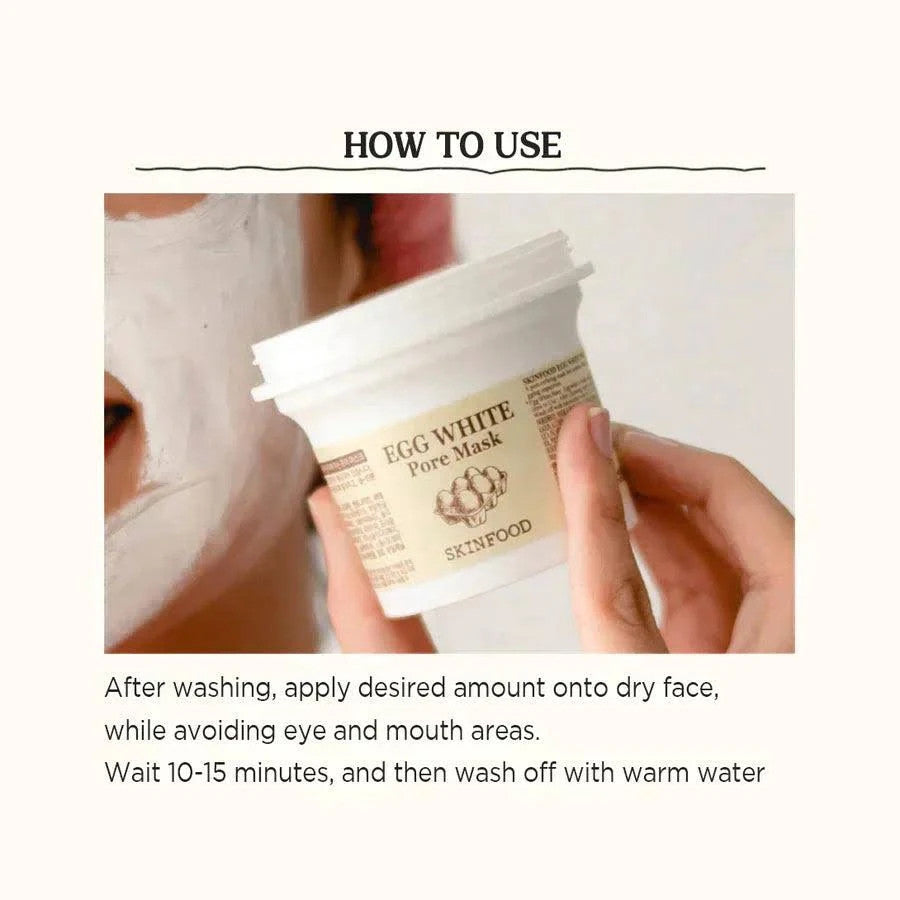 [SKINFOOD] Egg White Pore Mask (4.2 oz)