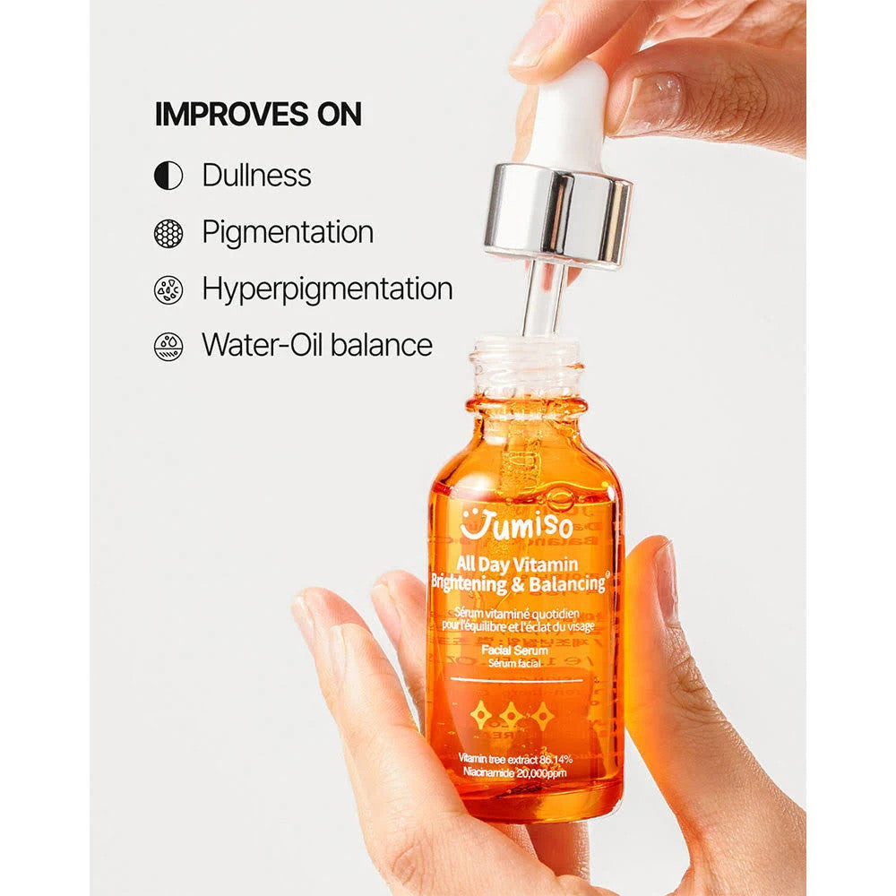 JUMISO All Day Vitamin Brightening & Balancing Facial Serum (1.01 oz)